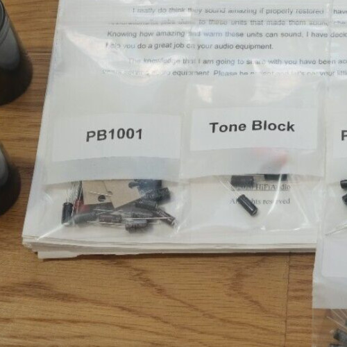 Luxman R-1040 PB1001 & Tone Control capacitor refresh cover kit