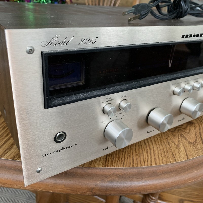 MARANTZ 2215 CHAMPAGNE ENGRAVED FACEPLATE . #622 on assembly Line.