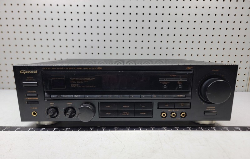 Garrard Model 811 Stereo Receiver, 120V 60Hz 2.1A, FOR PARTS