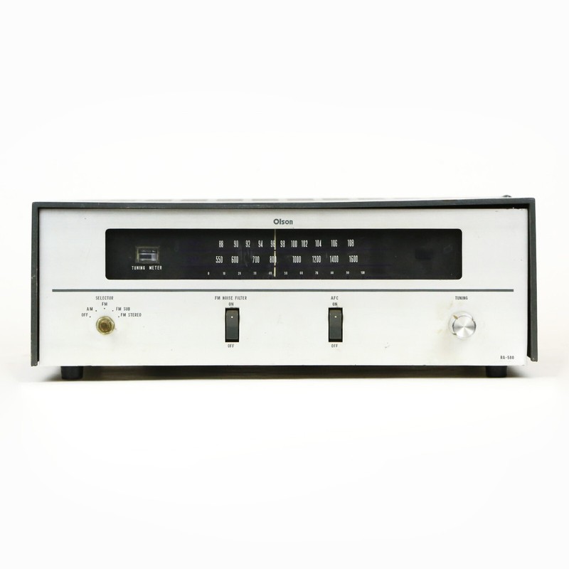 OLSON RA-580 VINTAGE SOLID STATE STEREO AM/FM MPX HIFI RECEIVER AMPLIFIER UNIT