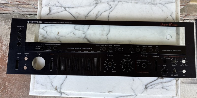 Kenwood Super Eleven Original Faceplate With Buttons