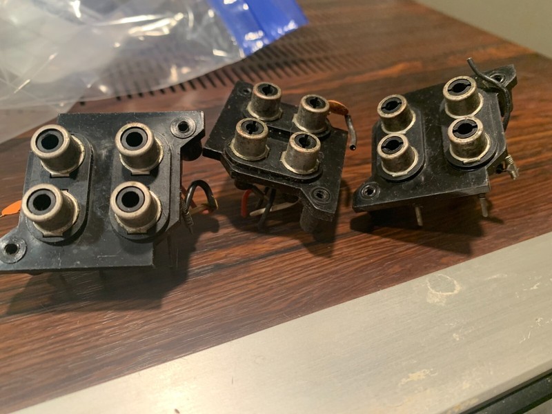 Marantz 2226B Stereo Receiver Parting Out - Set of 3 RCA Jack Assemblies gallery