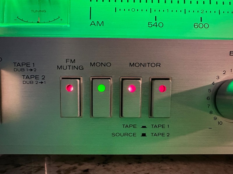 CONCEPT 2.5 Vintage 70's AM/FM Stereo Receiver w/Wood Case Japan Serviced w/LEDs gallery