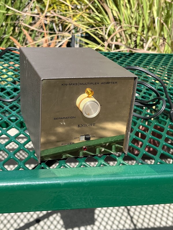 Vintage Knight Model Kn mx-3 multiplex Adaptor Audio Tubes powers on