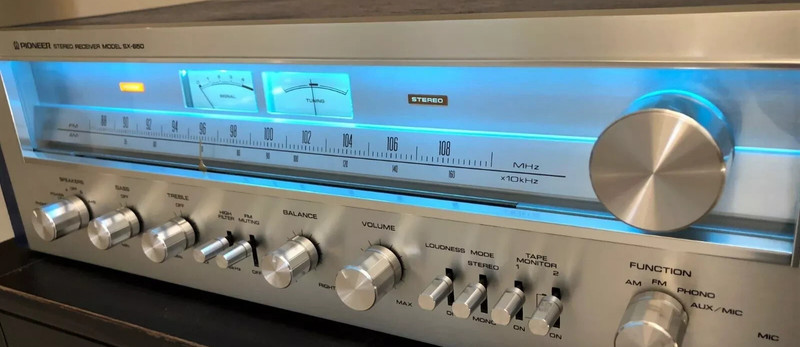 Pioneer SX-950 SX-5570 RECEIVER replacement LED lamps kit bulb lights BLUE gallery