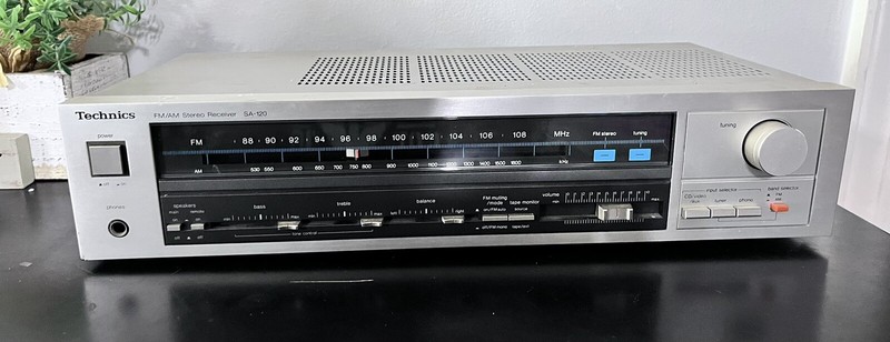 Vintage Technics SA-120 FM AM Stereo Receiver | AC 60hz 120v 150W
