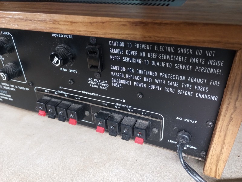 VINTAGE SHERWOOD S-7250-CP RECEIVER WORKS GREAT!! MADE IN KOREA VIDEO gallery