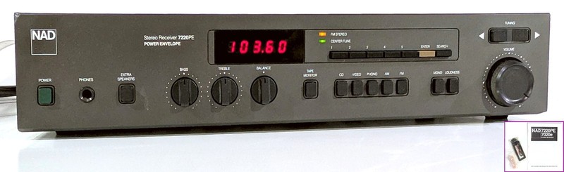 🔥【PRO SERVICED】NAD 7220PE Stereo 40W AM/FM Receiver! Phono In💥GUARANTY