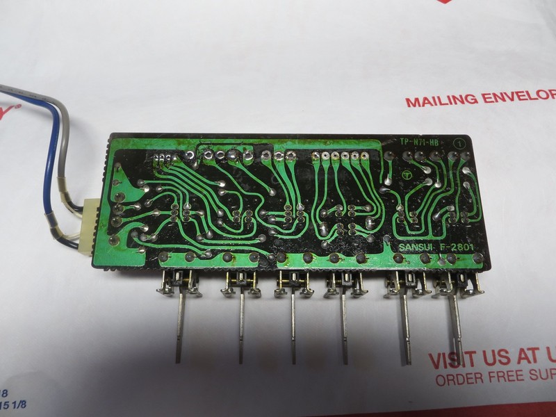SANUI G9000/G901 G8000/G801 STEREO RECEIVER TONE SWITCH CIRCUIT BOARD#F2801 gallery