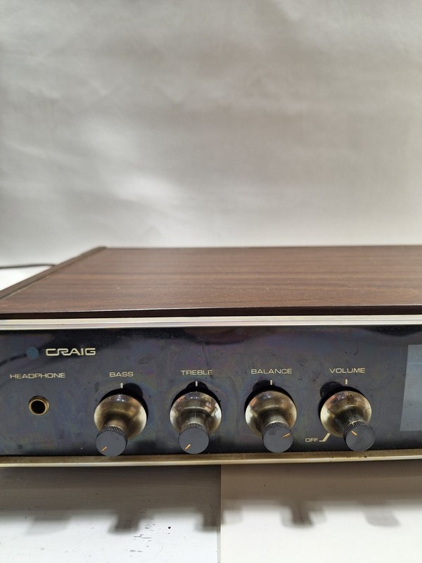 Vintage Craig 1505 AM FM Stereo Receiver Amplifier Home Audio Parts Not Working gallery