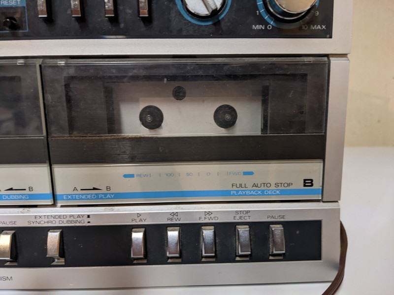Vintage LXI AM/FM Stereo Receiver Double Cassette System Working gallery