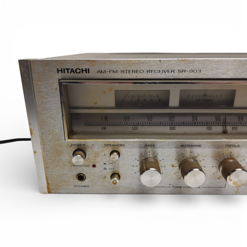 Hitachi SR-903 AM FM Stereo Receiver Wood Case Classic Vintage Japan As Is gallery