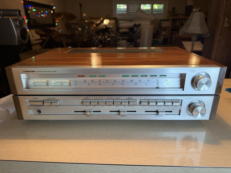 Toshiba Stereo Receiver SA-520 - Made In Japan 1976 - Serviced & Works Great🎶🔥 gallery