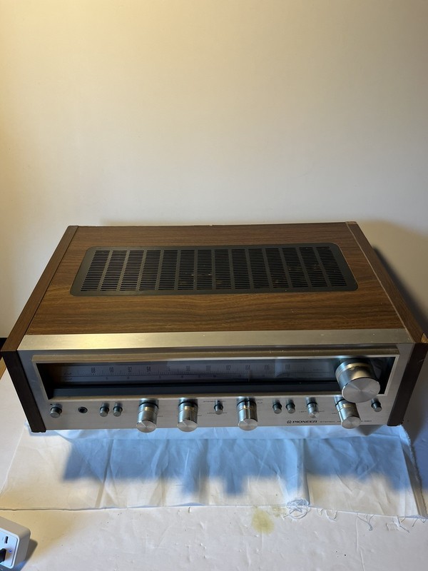 Pioneer SX 680 AM/FM Stereo Receiver Vintage Silver Woodgrain *TESTED WORKING gallery