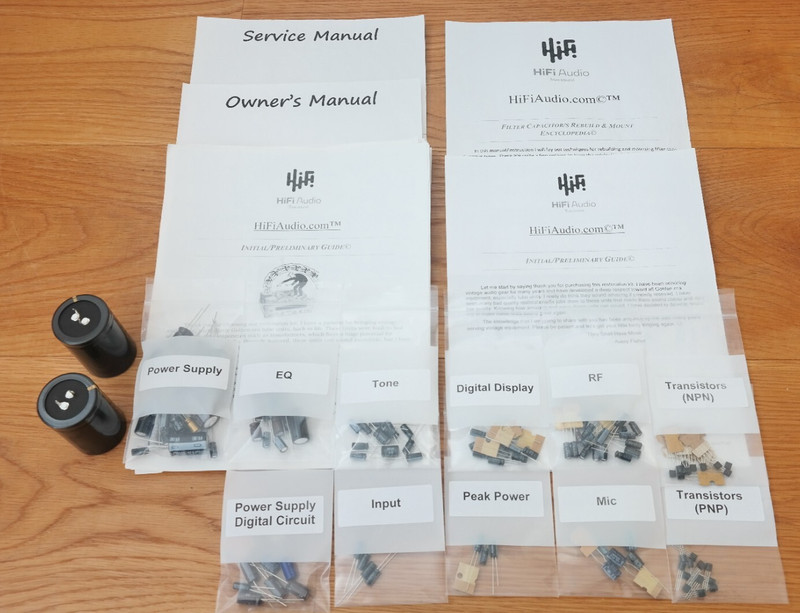 Sansui G-6700 rebuild restoration kit repair instructions fix capacitor gallery