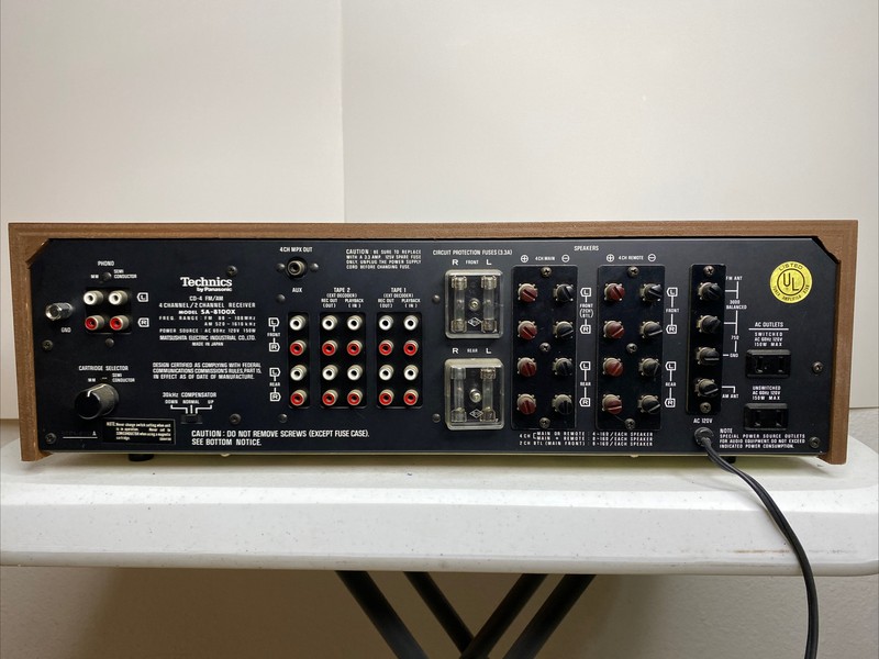 Technics SA-8100X Quandraphonic CD-4 FM/AM 4 Channel/2 Channel Receiver gallery