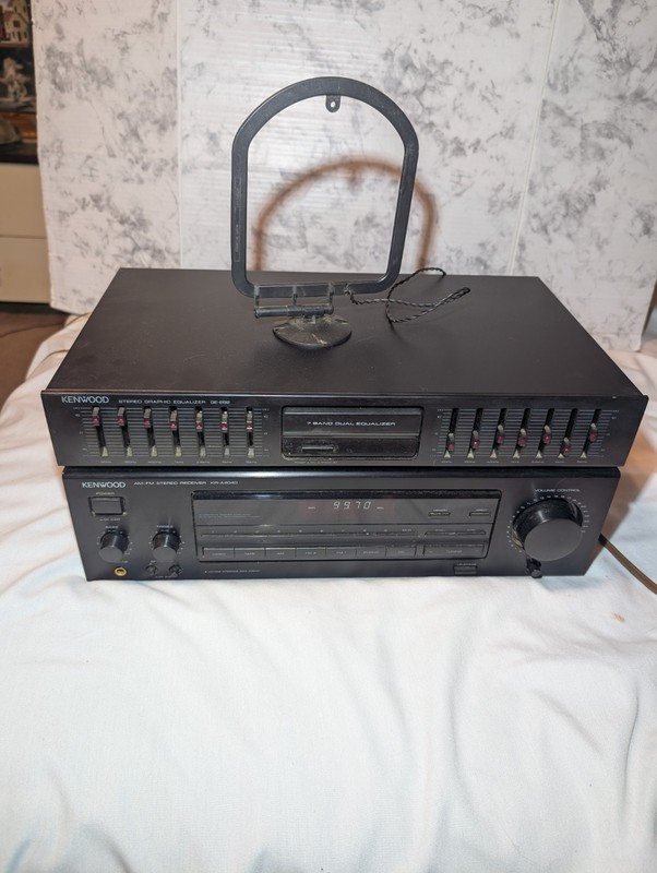 KENWOOD KR-A4040 AM/FM Stereo Receiver & Ge-292 Equalizer Tested Works