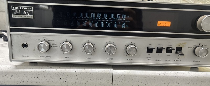 The Fisher 201 Futura Series AM-FM Stereo Receiver