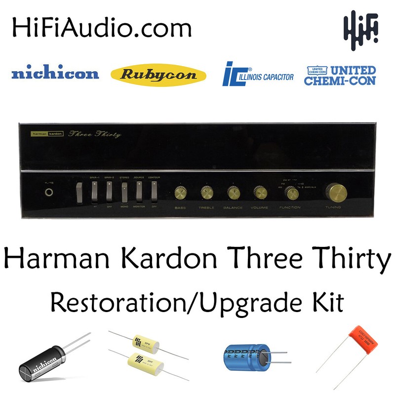 Harman Kardon 330 three thirty Nocturne restoration kit service recap capacitor