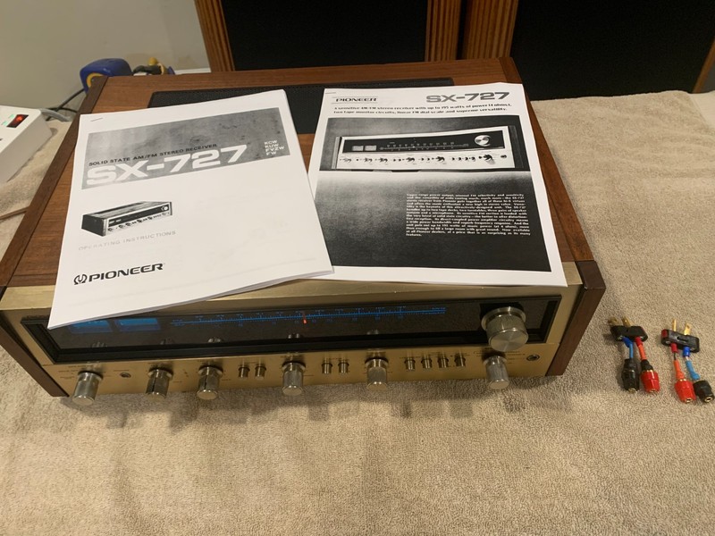 Gorgeous Very Rare Champagne Face Pioneer SX-727 Stereo Receiver 100% Working gallery
