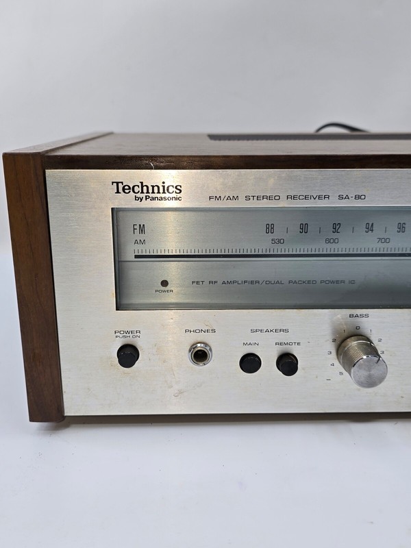 TECHNICS BY PANASONIC, SA-80 FM/AM STEREO RECEIVER, TESTED AND WORKING gallery