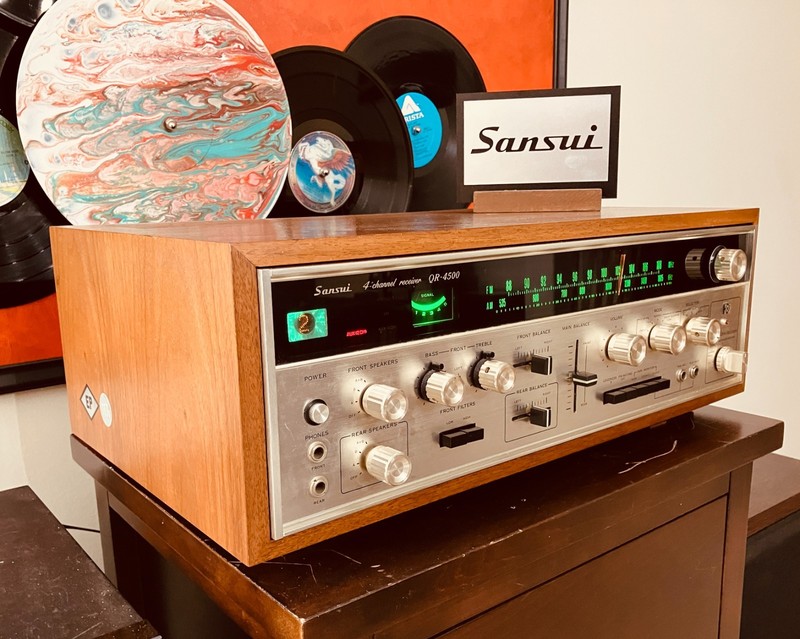 Sansui QR-4500 Quad/Stereo Receiver: Tested/Serviced, Working. LED's. See video! gallery