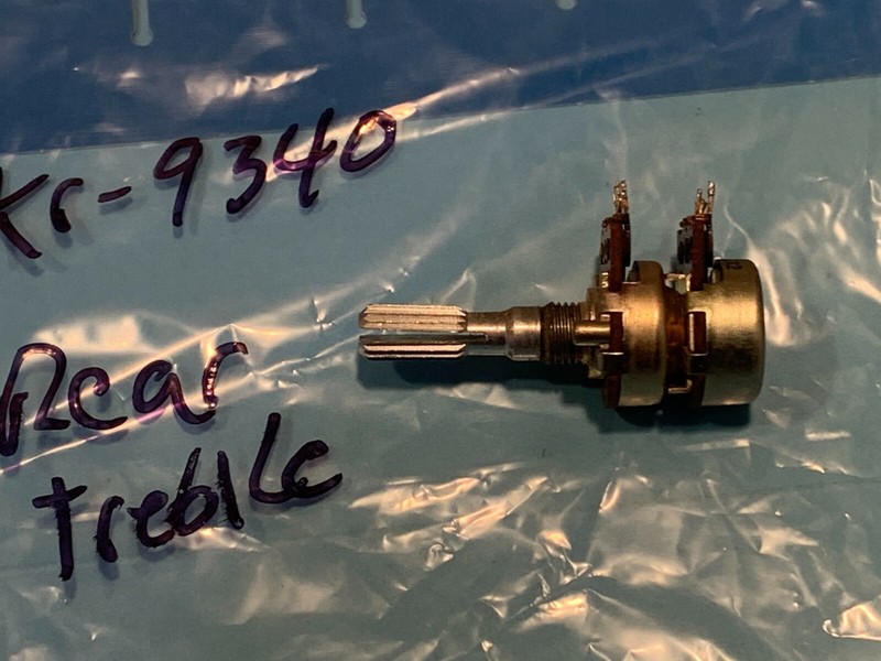 Kenwood KR-9340 Vintage Quad Receiver Parting Out Treble Potentiometer #2 gallery