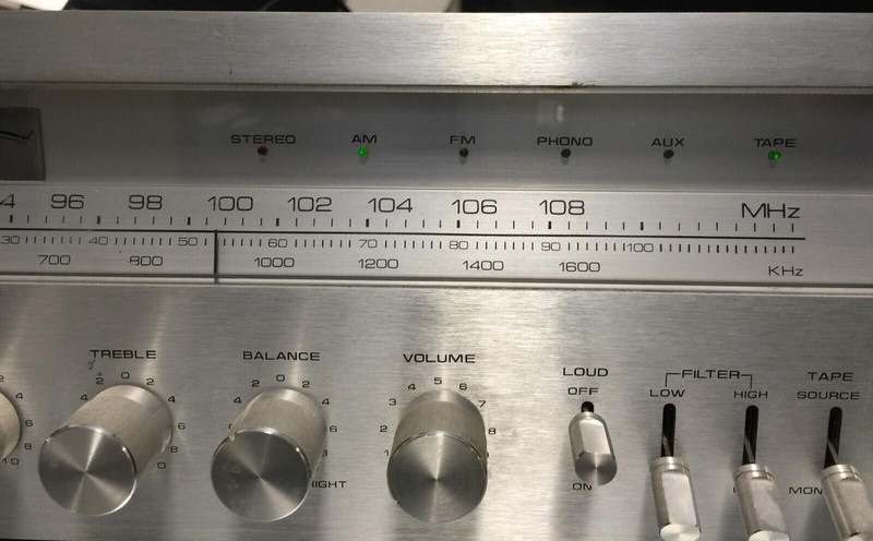 Sears Electronics AM/FM Stereo Receiver RE-1803 Power tested AM nub missing gallery