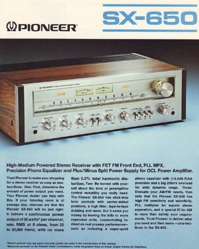 Pioneer SX-650 capacitor rebuild restoration recap upgrade kit filter gallery