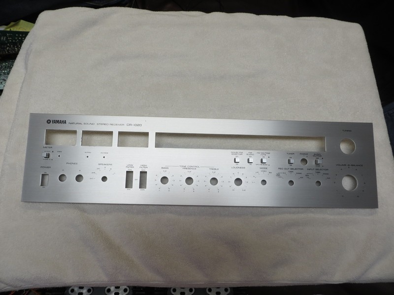 YAMAHA CR-1020 NATURAL SOUND RECIEVER FRONT PANEL/FACE PLATE