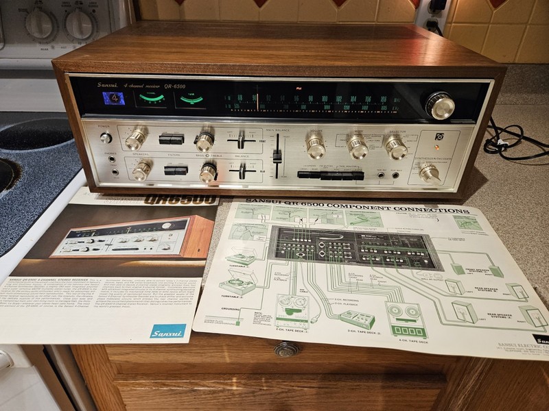 🔥 Sansui QR 6500- 4/2 channel quad stereo. NEAR MINT CONDITION!! LOCAL PICK-UP gallery
