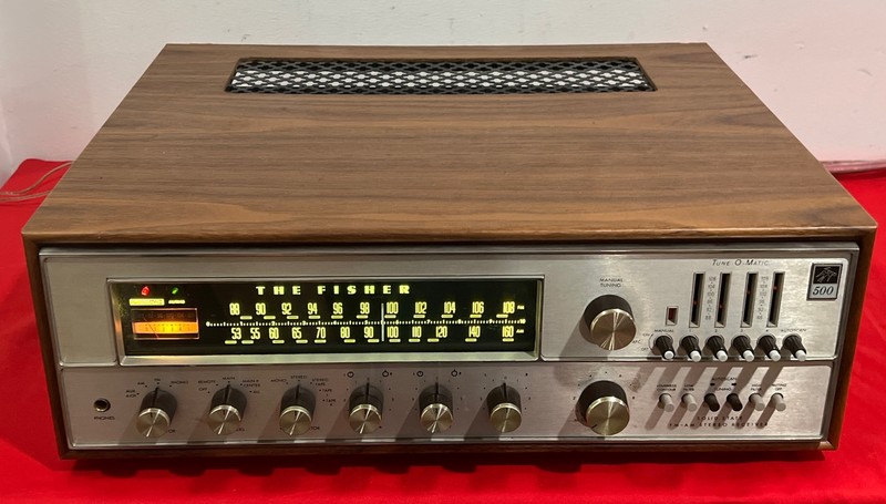 The Fisher 500-TX Stereo Receiver Auto Tune-O-Matic Solid State With Case # 2 gallery