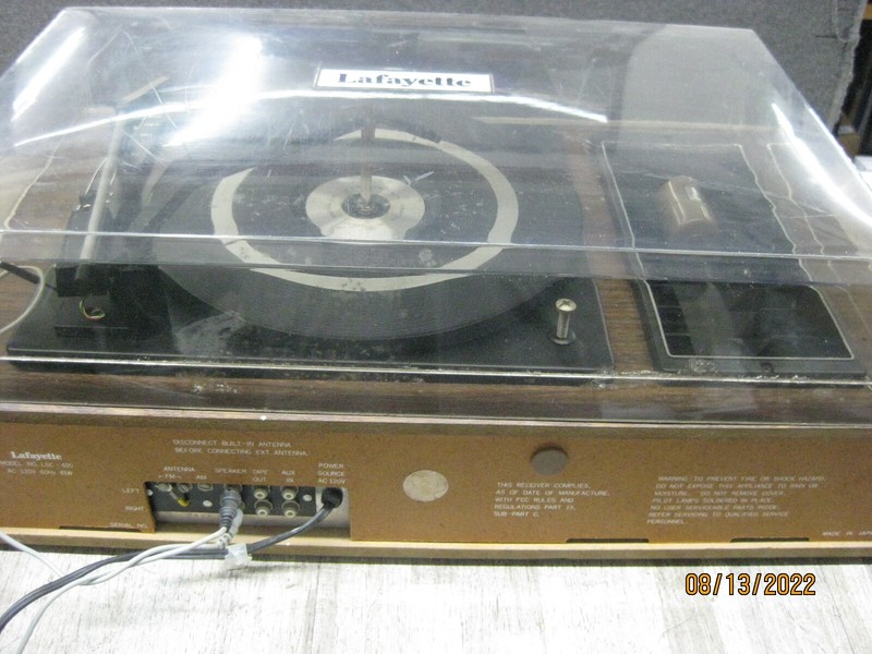 Vintage LAFAYETTE LSC-400 AM FM STEREO RECEIVER /8 TRACK STEREO RECORDER