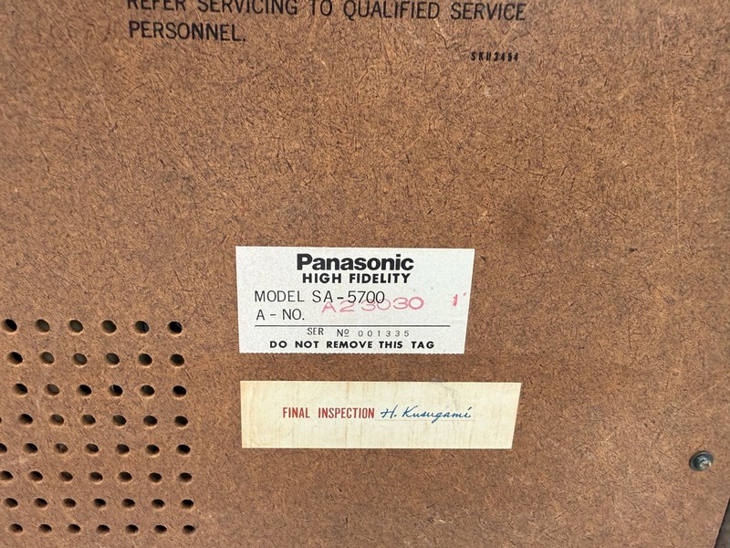 Vintage Panasonic SA-5700 AM/FM Stereo Receiver TESTED gallery