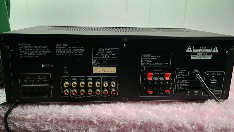 Pioneer Stereo Receiver Vintage SX-205 Tested Working gallery