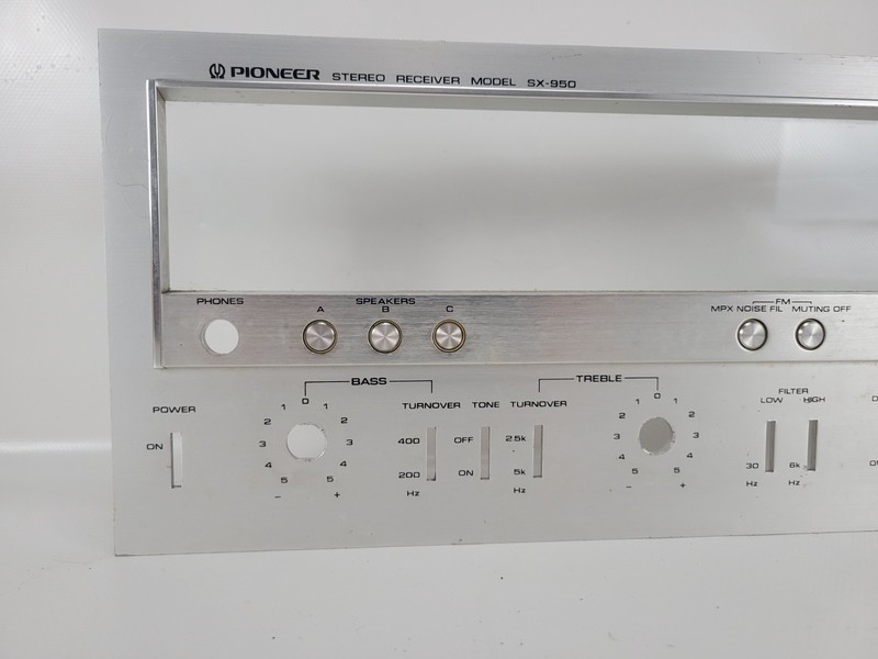 PIONEER SX 950 RECEIVER PARTS: OEM FRONT PANEL gallery