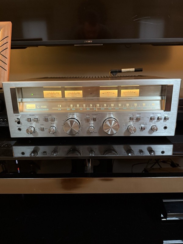 SANSUI G-7500 VINTAGE AM/FM STEREO RECEIVER – SERVICED – CLEANED – TESTED
