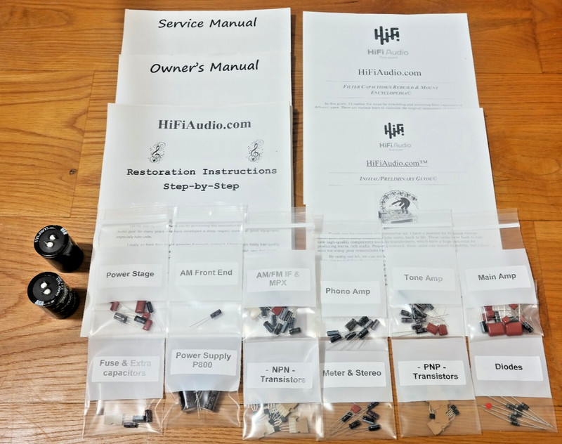 Marantz model 22 rebuild restoration recap service kit repair filter capacitor gallery