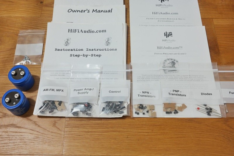 Sony STR-7055A rebuild restoration recap service kit repair filter capacitor gallery
