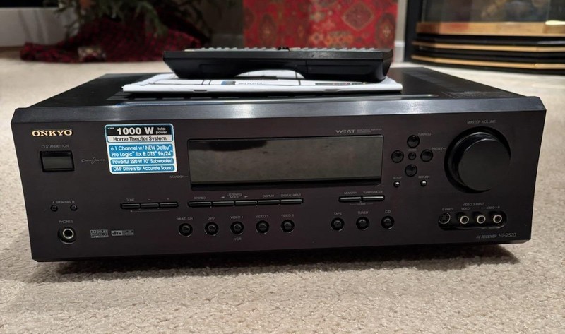 Onkyo Dolby Pro Logic 1000w Receiver w/ Remote. Tested. gallery
