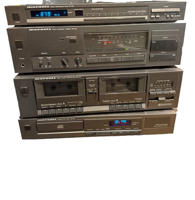 VINTAGE MARANTZ COMPONENT STEREO. MODELS Cd-432. sd432 .pm432. St432. N More