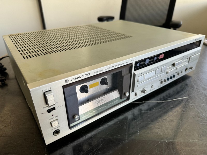 Kenwood KRX-7 Stereo Cassette Deck / Receiver – WORKING, READ