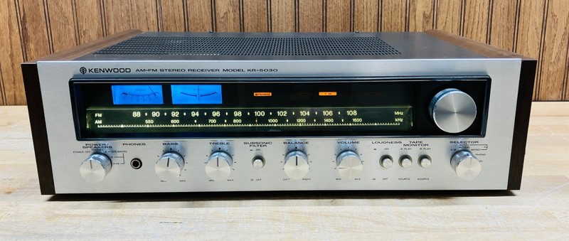 Kenwood KR5030 RECIEVER w/wood panels - Serviced/Working. New LEDs/Lamps. 60WPC gallery