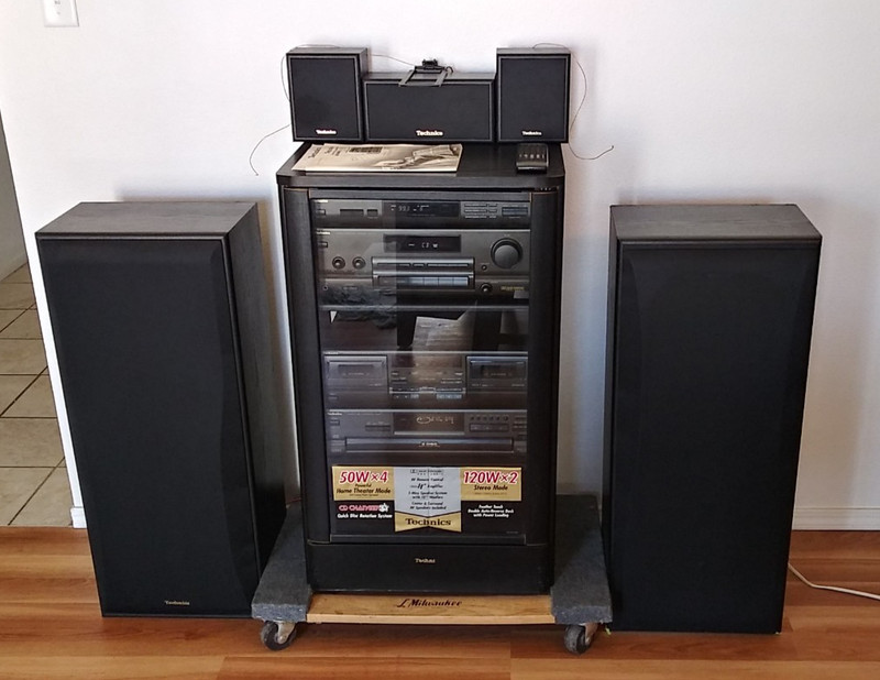 Technics SD-S925 Audio System + SH-KS35 Audio Rack COMPLETE SET – WORKING GOOD