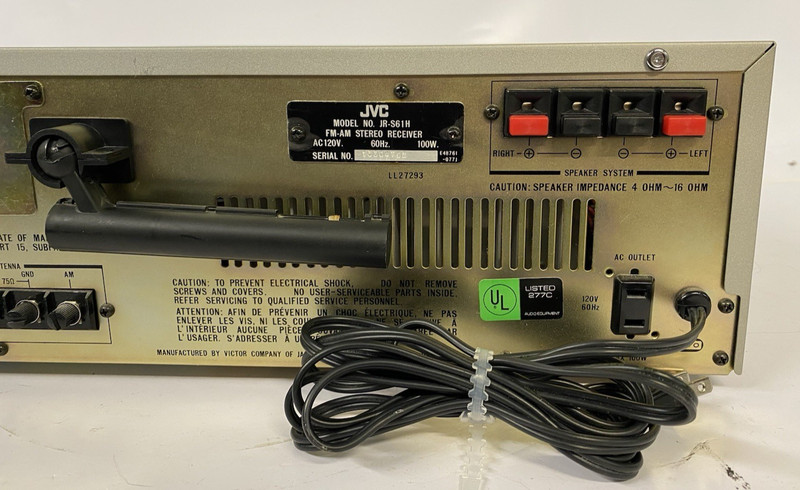 Vintage JVC JR-S61H Stereo Receiver - SHOWN WORKING gallery