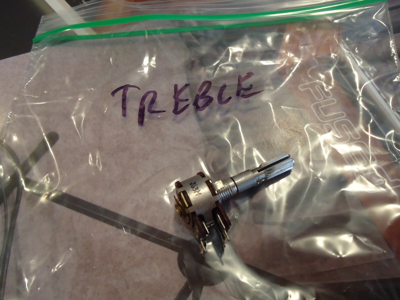 Kenwood KR-6600 Stereo Receiver Parting Out Treble Potentiometer