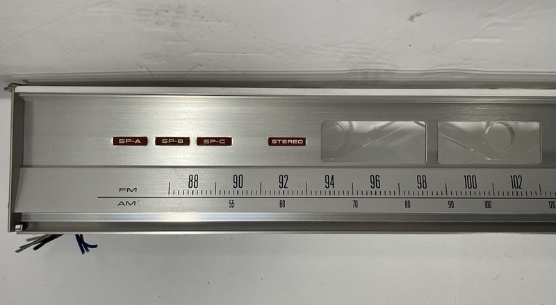 PIONEER SX-1050 Receiver DIAL PANEL w/Blind Sash Meters, Lenses & 4-Light Panel gallery