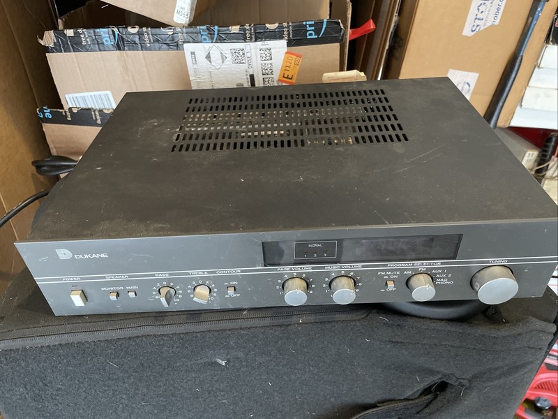 Vintage Dukane Professional Model 1A2001 Receiver Amplifier Japan Rare Tuner