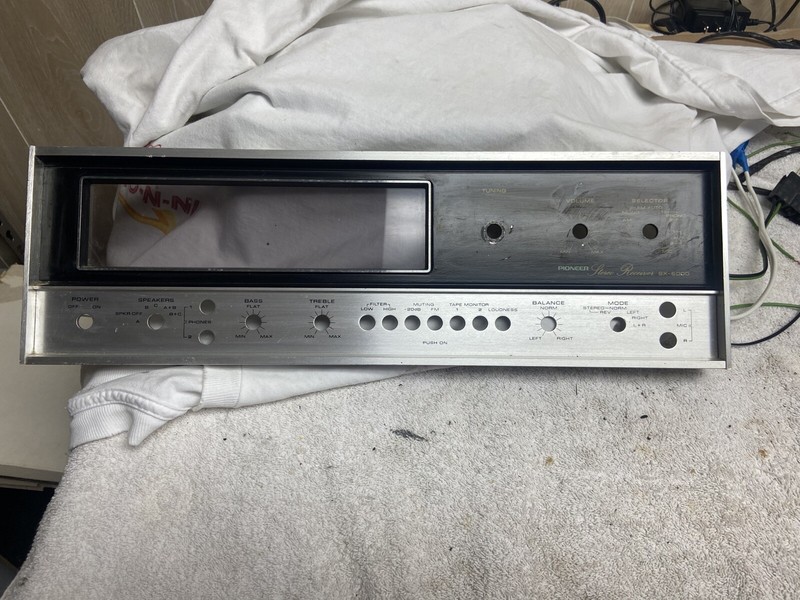 PIONEER SX-6000 Receiver PARTS – front Face plate
