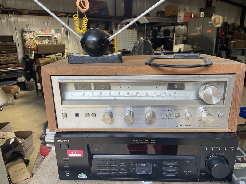 PIONEER SX 580 Stereo Receiver AC 120V 80W 60 HZ- Tested Vintage Working gallery